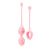 biird™ Yonii™ 2-Piece Rose Quartz Eggs Set Pink - Rolik®