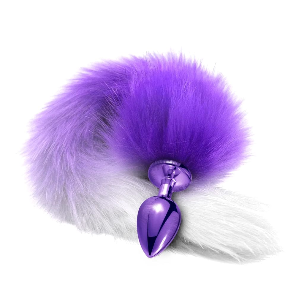 Nixie Metal Butt Plug With Ombre Tail Purple - Rolik®