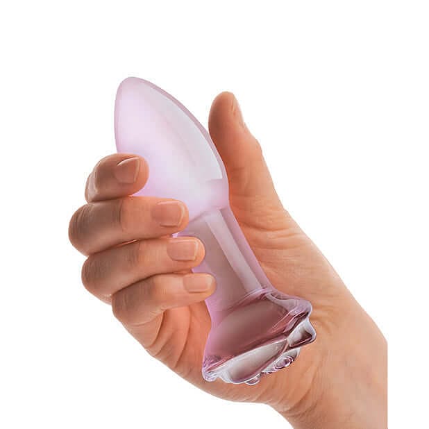 Gläs 5&quot; Rosebud Glass Butt Plug - Rolik®