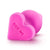 Blush Novelties® Naughtier Candy Heart Plug Ride Me 4.25 Inch Pink - Rolik®