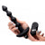 XR Brands® Bang! Remote Control Vibrating Silicone Anal Beads Black - Rolik®