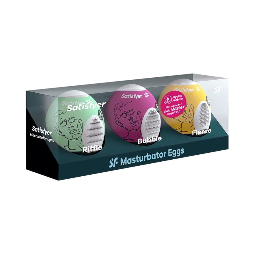 Satisfyer Single Use Masturbator Egg 3-Piece Set - Rolik®