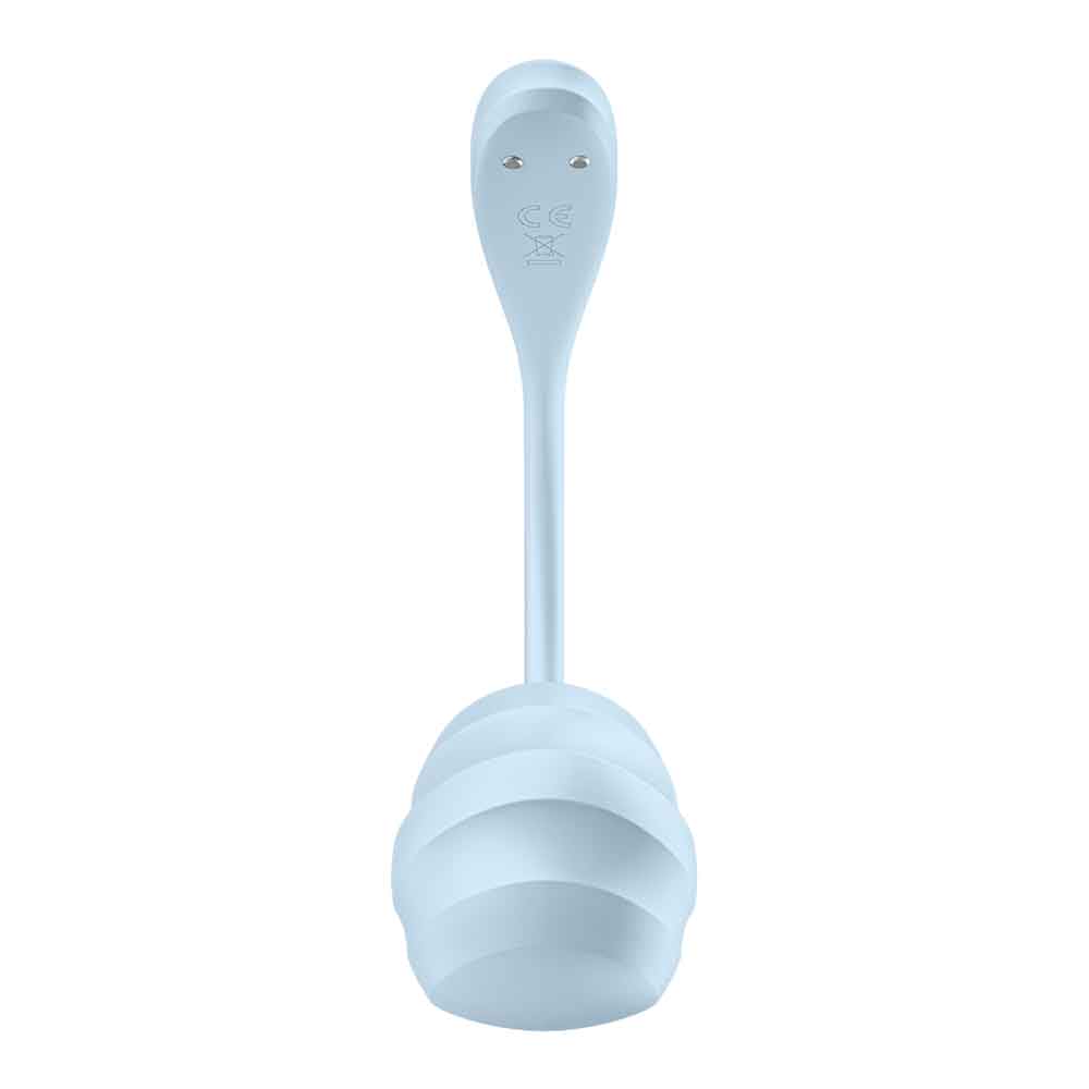 Satisfyer Smooth Petal Smart Wearable Vibrator Light Blue - Rolik®