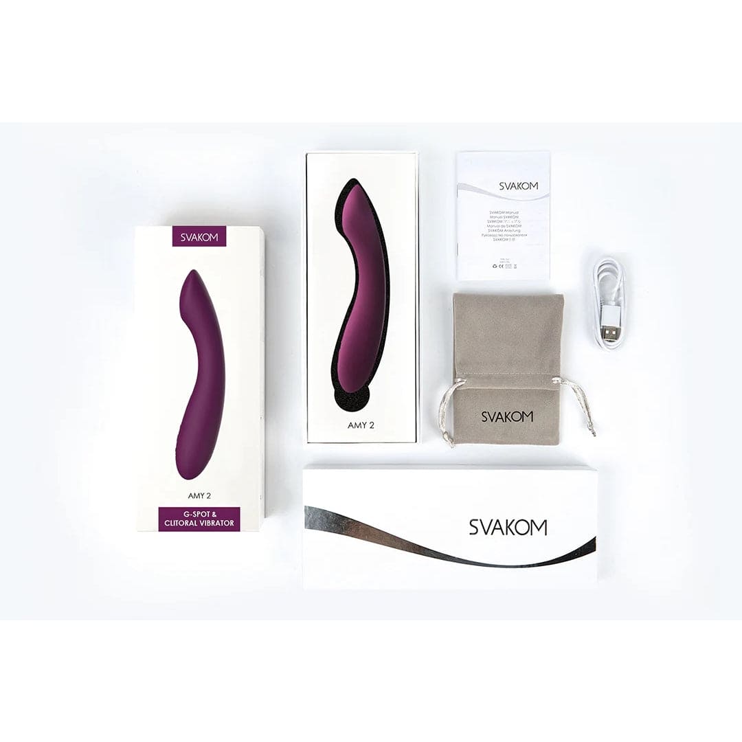 Svakom Amy 2 Flexible G-Spot Vibrator Box Contents - Rolik®