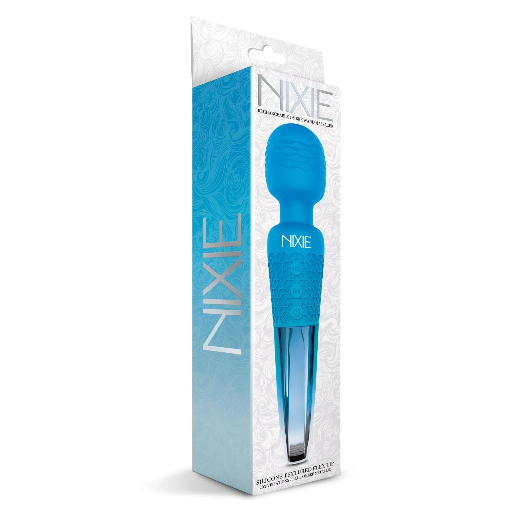 Nixie™ Rechargeable Wand Massager Blue - Rolik®