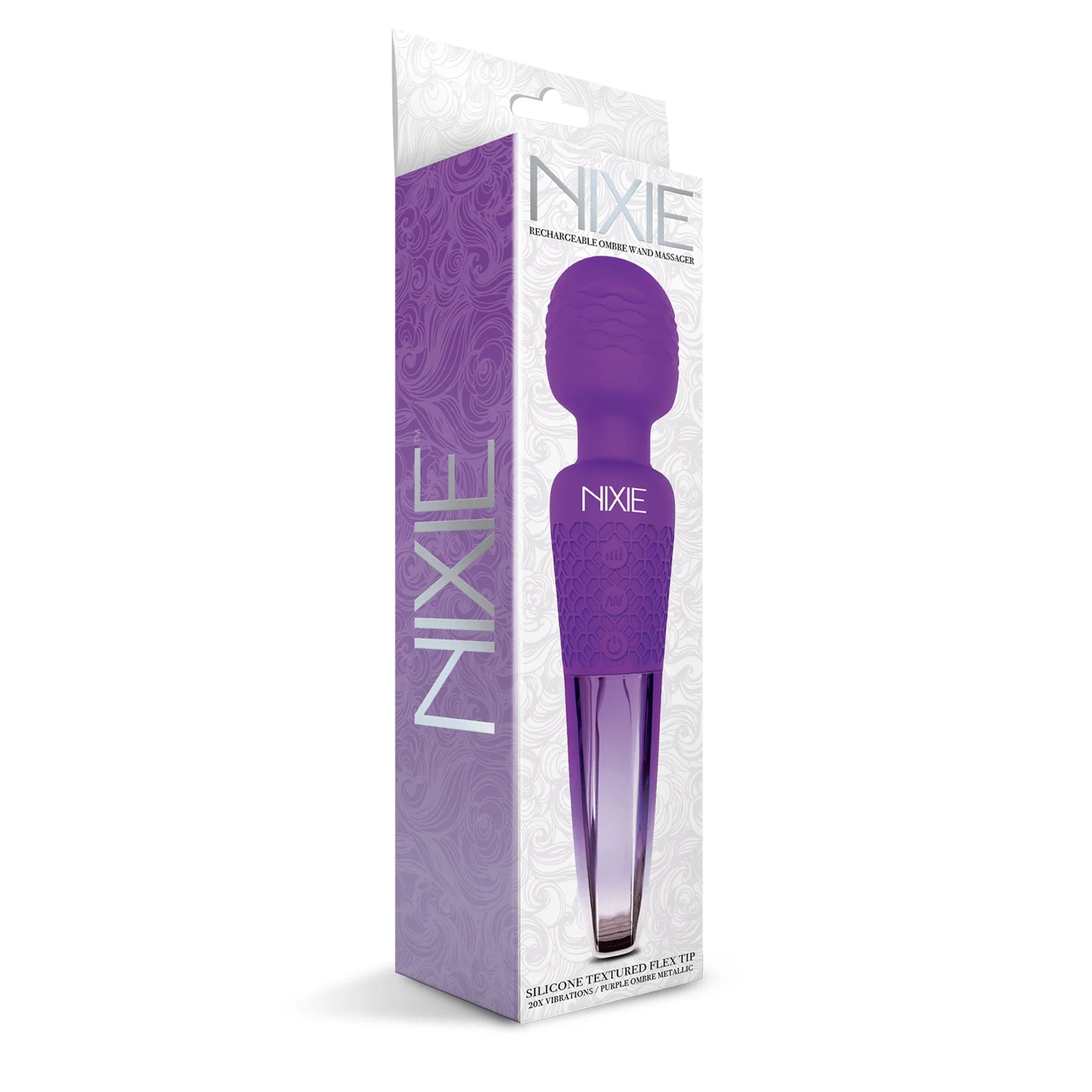 Nixie™ Rechargeable Wand Massager Purple - Rolik®