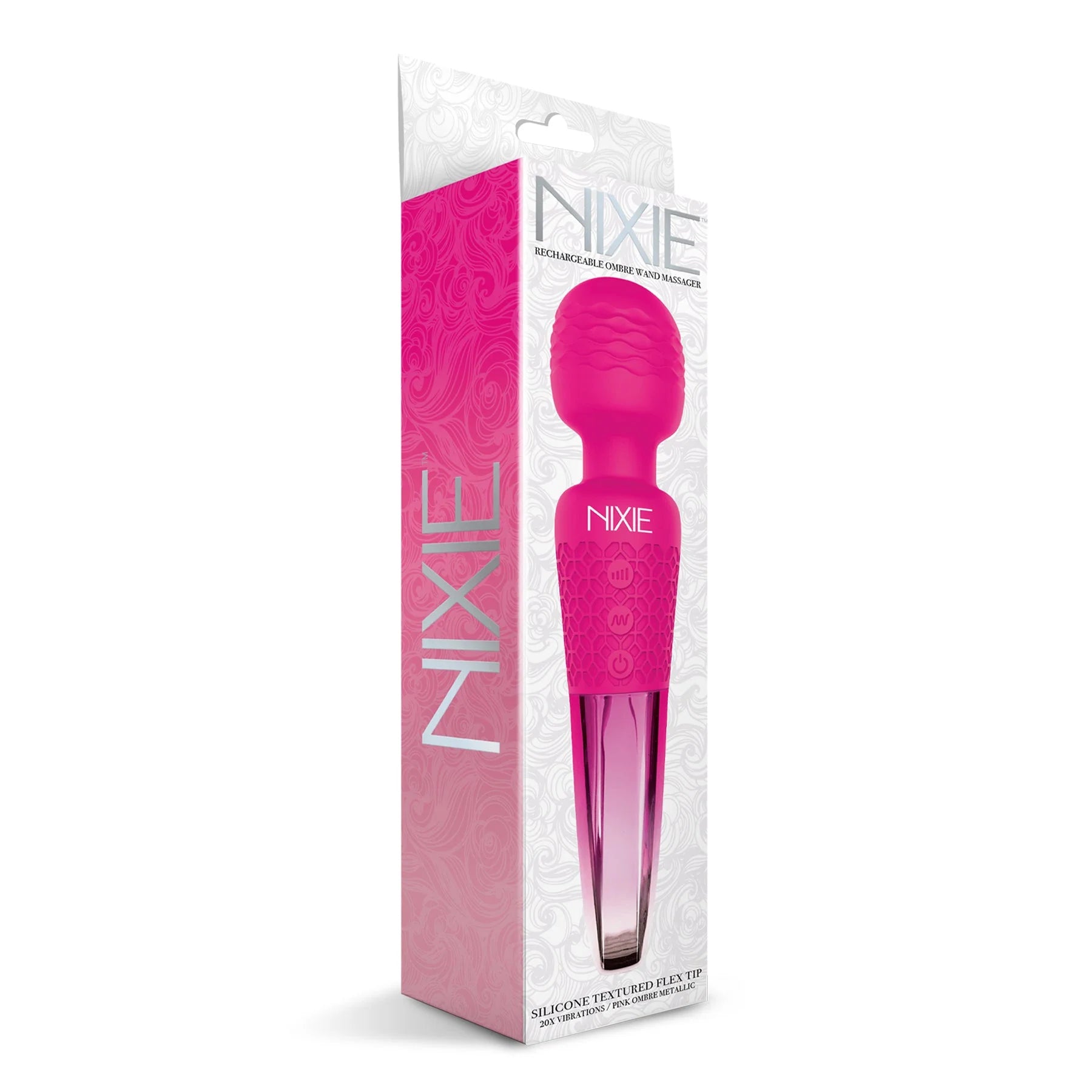 Nixie™ Rechargeable Wand Massager Pink - Rolik®