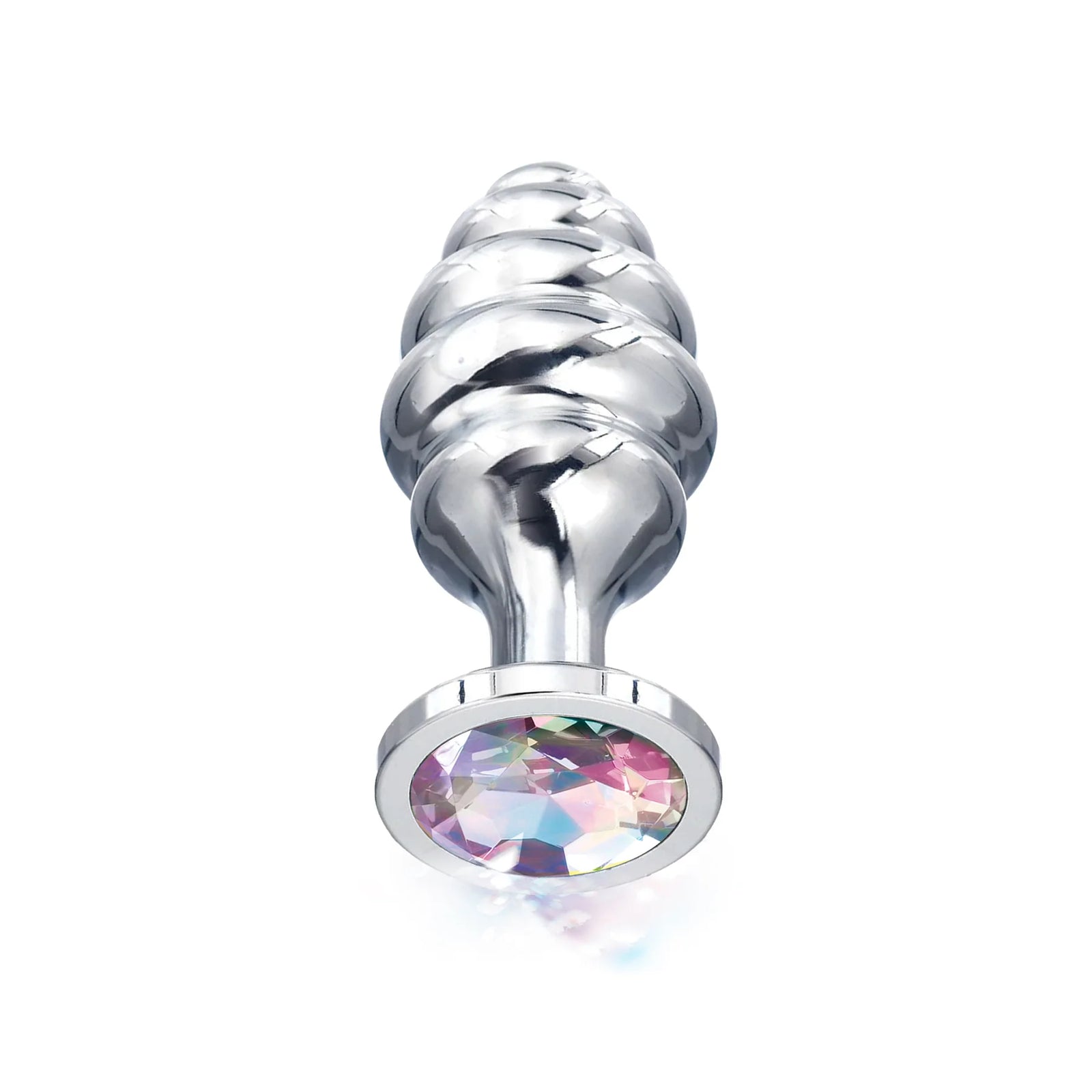 Nixie™ Honey Dipper Ribbed Metal Butt Plug Small - Rolik®