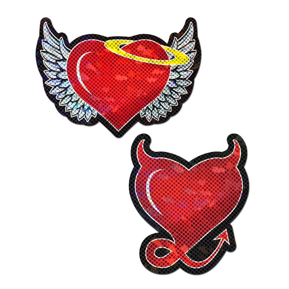 Pastease® Nipple Pasties Angel Devil Hearts - Rolik®