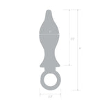 2.5" Stainless Steel Metal Tapered Butt Plug With Loop - Rolik®
