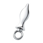 2.5" Stainless Steel Metal Tapered Butt Plug With Loop - Rolik®