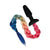 WhipSmart™ Furry Tales Silicone Plug With Rainbow Tail - Rolik®