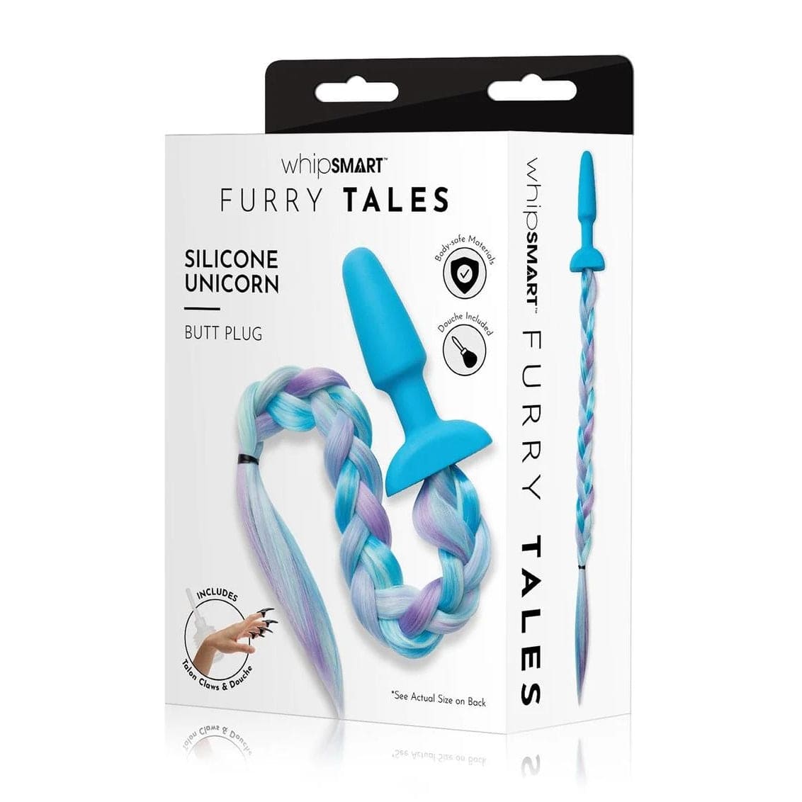 WhipSmart™ Furry Tales Silicone Plug With Unicorn Tail - Rolik®