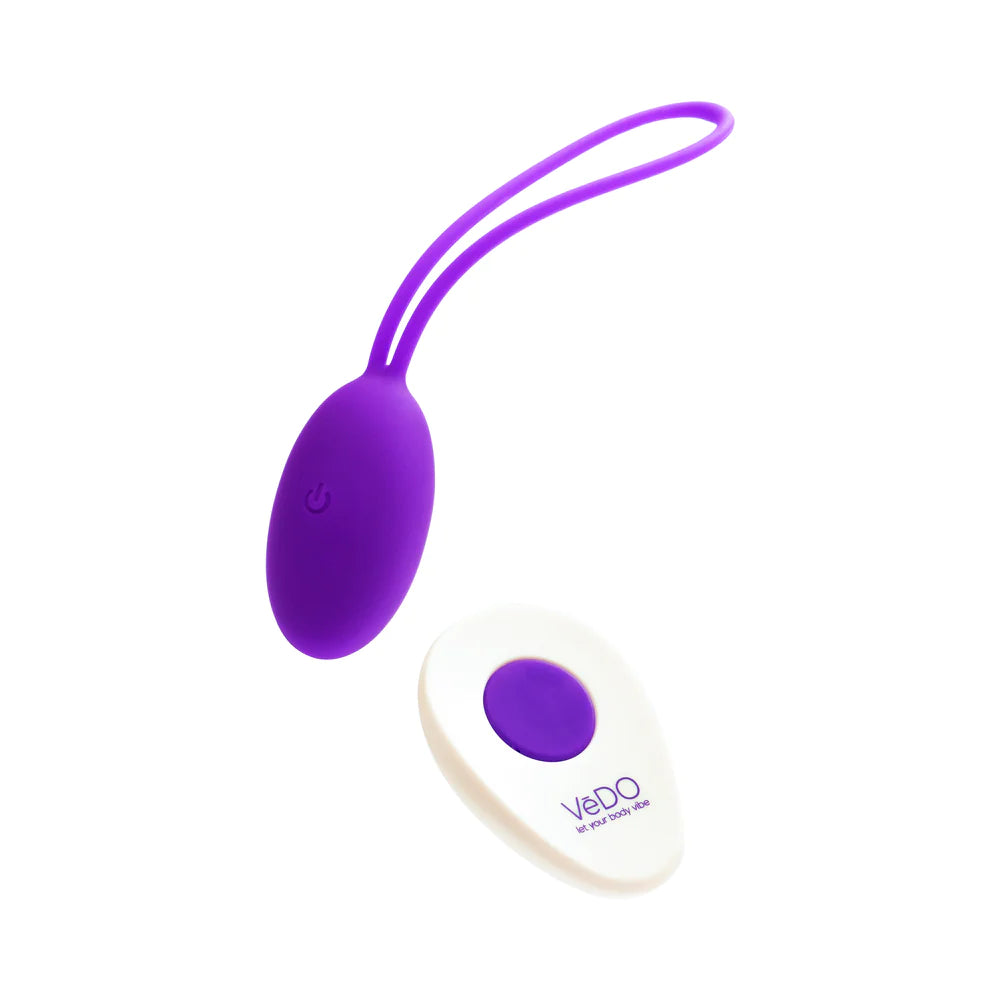 VeDO™ Peach Rechargeable Remote Vibrating Egg Indigo - Rolik®