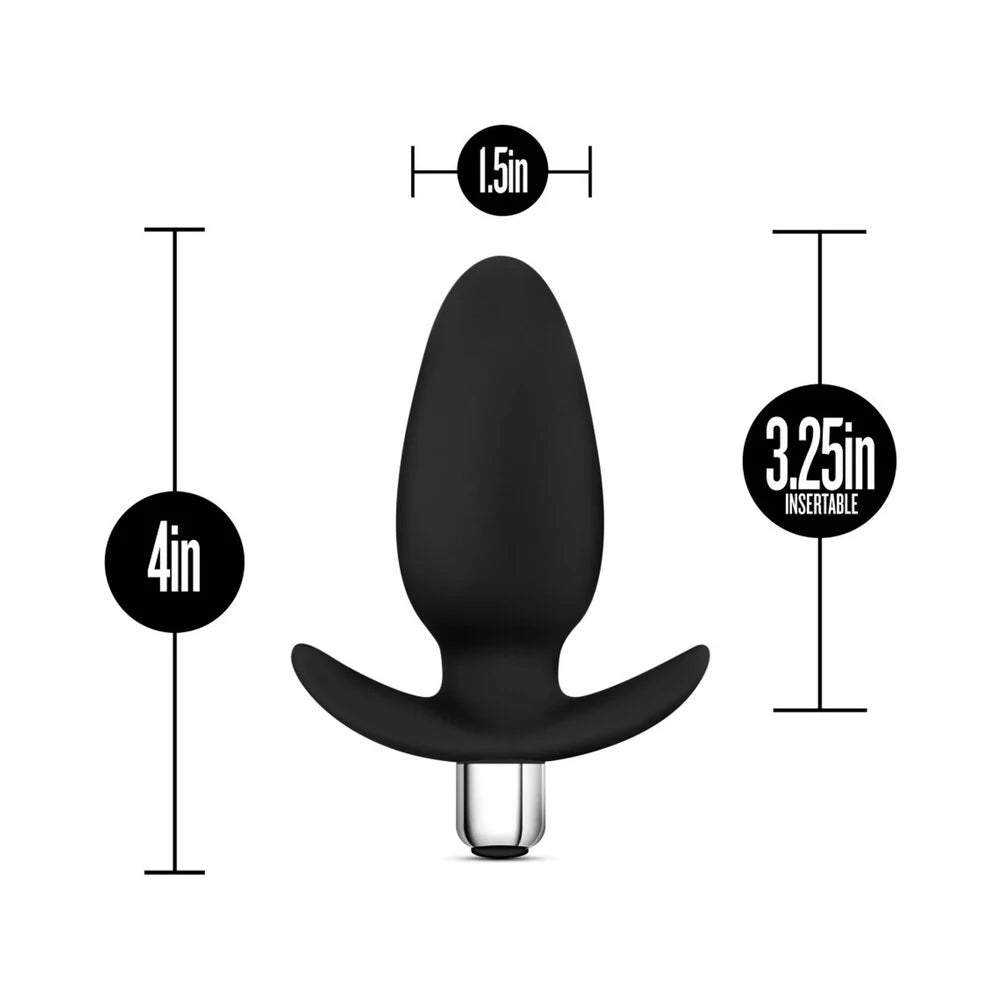 Blush Novelties® Luxe Little Thumper Vibrating Plug Black - Rolik®