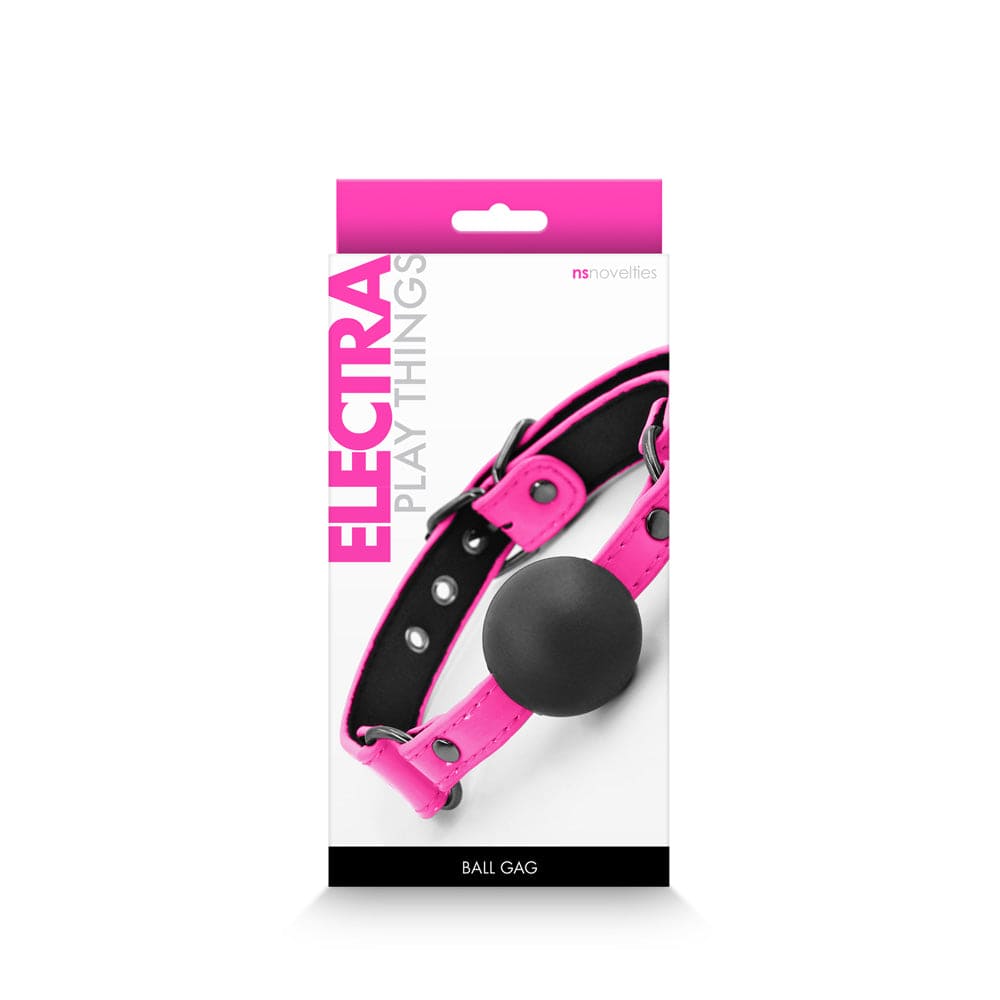 NS Novelties Electra Play Things Ball Gag Neon Pink - Rolik®