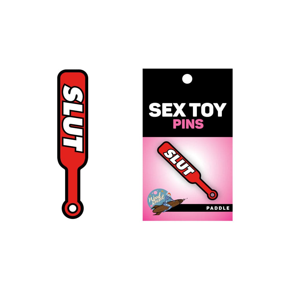 Wood Rocket™ Slut Paddle Soft Enamel Pin - Rolik®