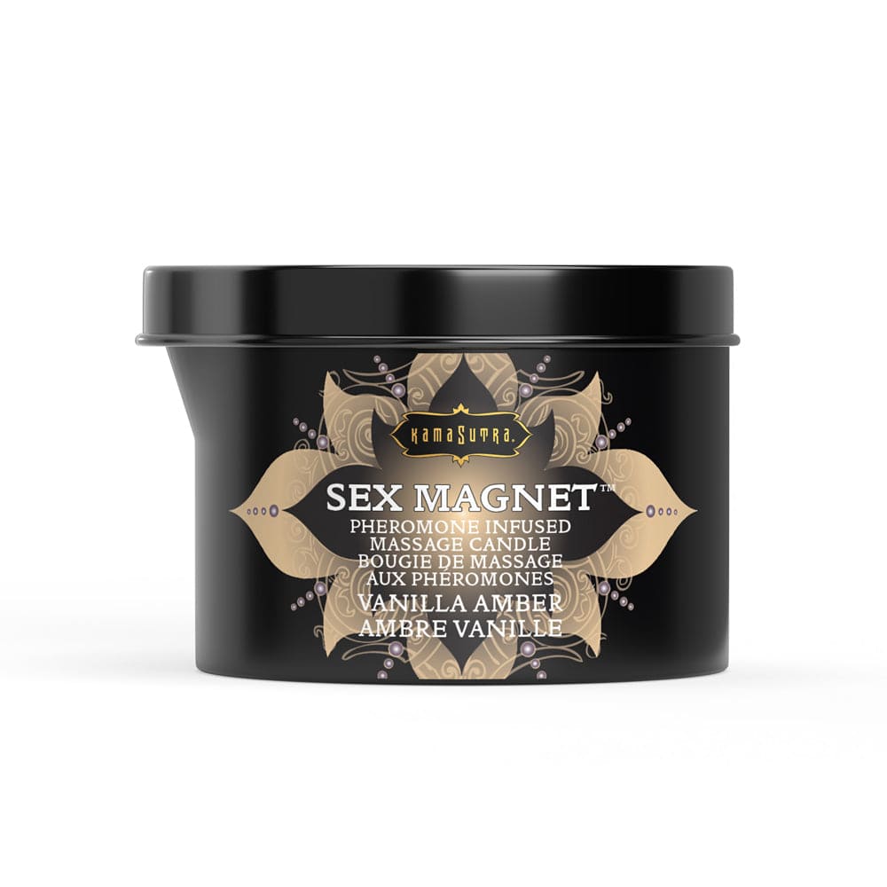 Kama Sutra® Sex Magnet™ Pheromone-Infused Massage Candle Vanilla Amber - Rolik®