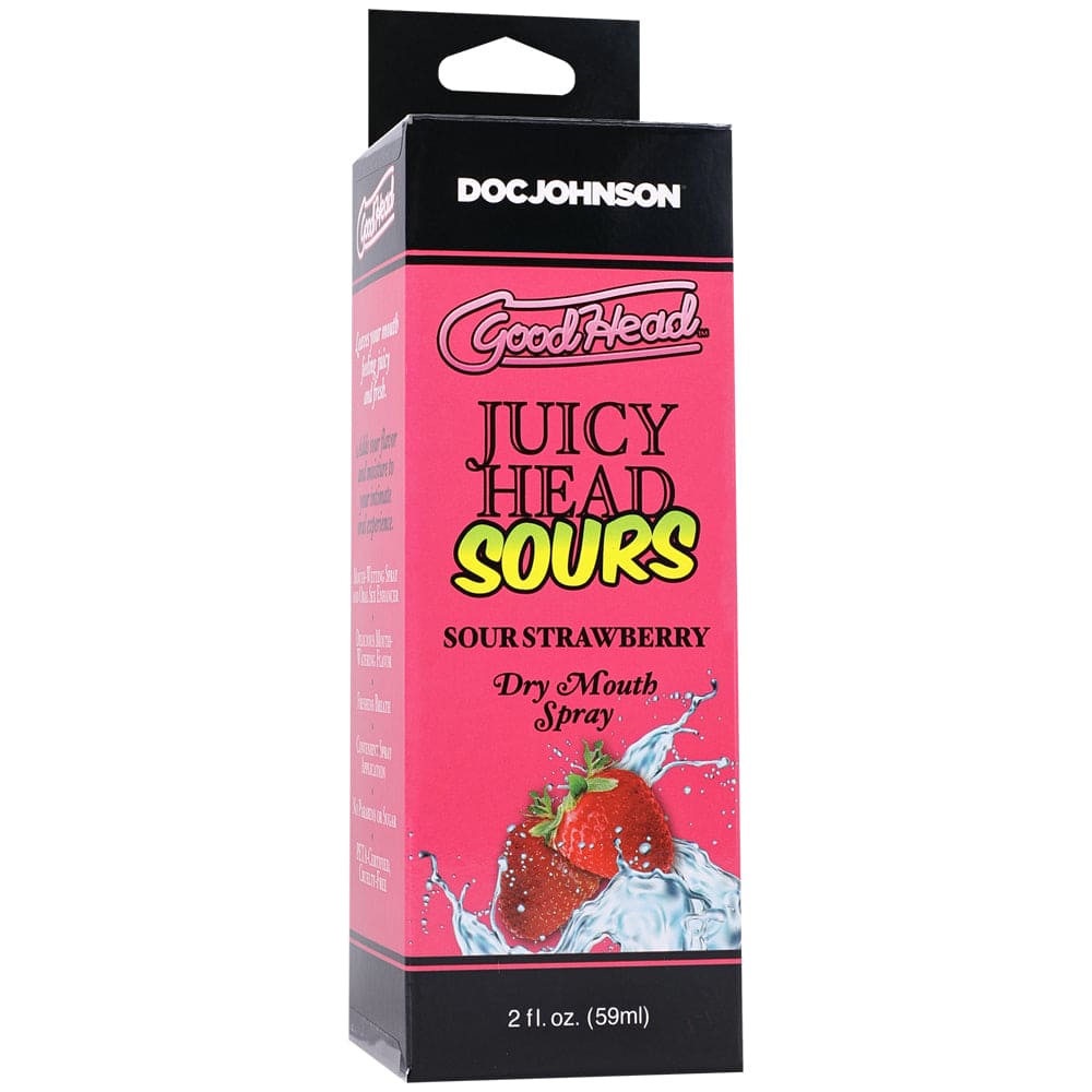 Doc Johnson® GoodHead™ Juicy Head Sours Dry Mouth Spray Sour Strawberry - Rolik®