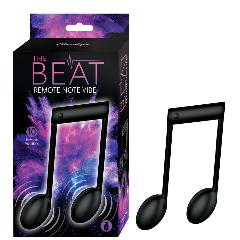 The Beat Remote Note Vibrator Black - Rolik®