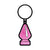 Wood Rocket™ Pink Glitter Butt Plug Keychain - Rolik®