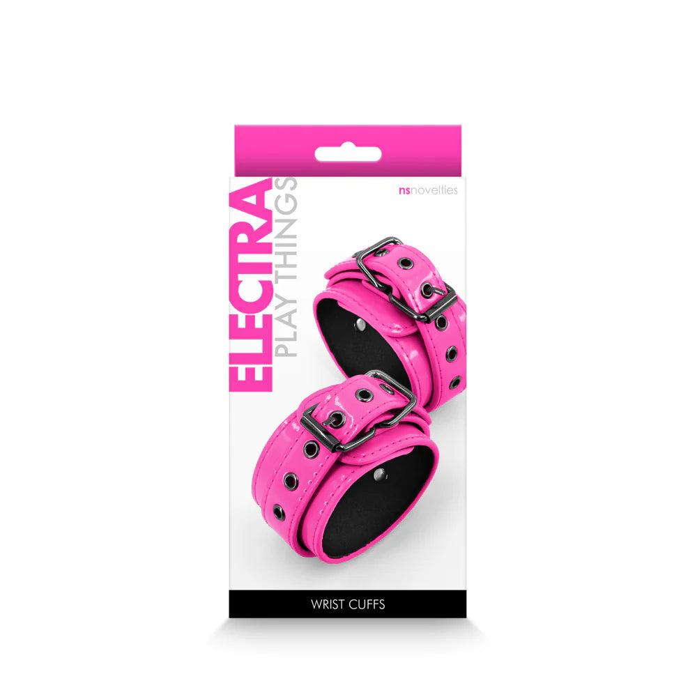 NS Novelties Electra Play Things Wrist Cuffs Neon Pink - Rolik®