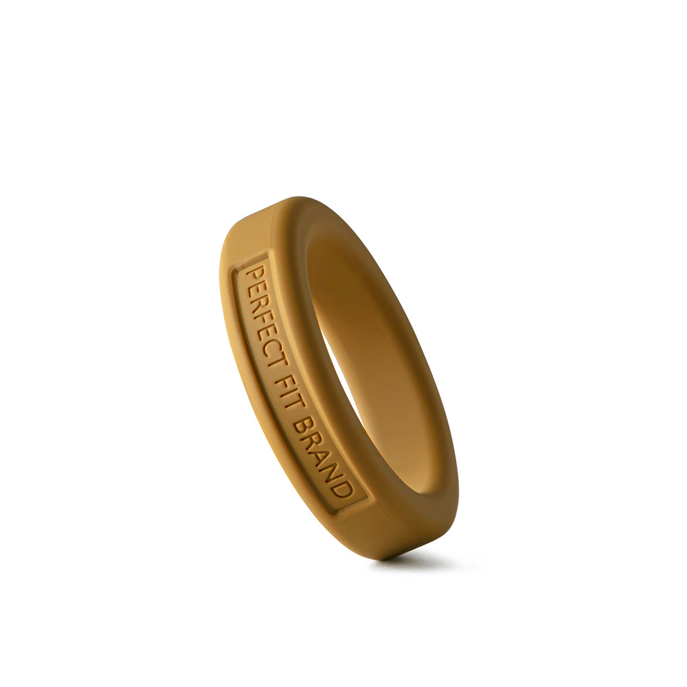 Perfect Fit Brand Classic 1.4" Silicone Medium Stretch C-Ring Gold - Rolik®