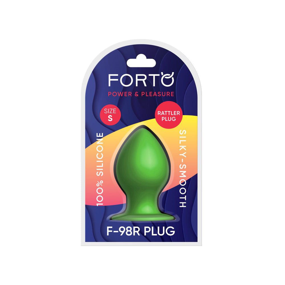 Forto F-98R Rattler Cone Butt Plug Small Green - Rolik®