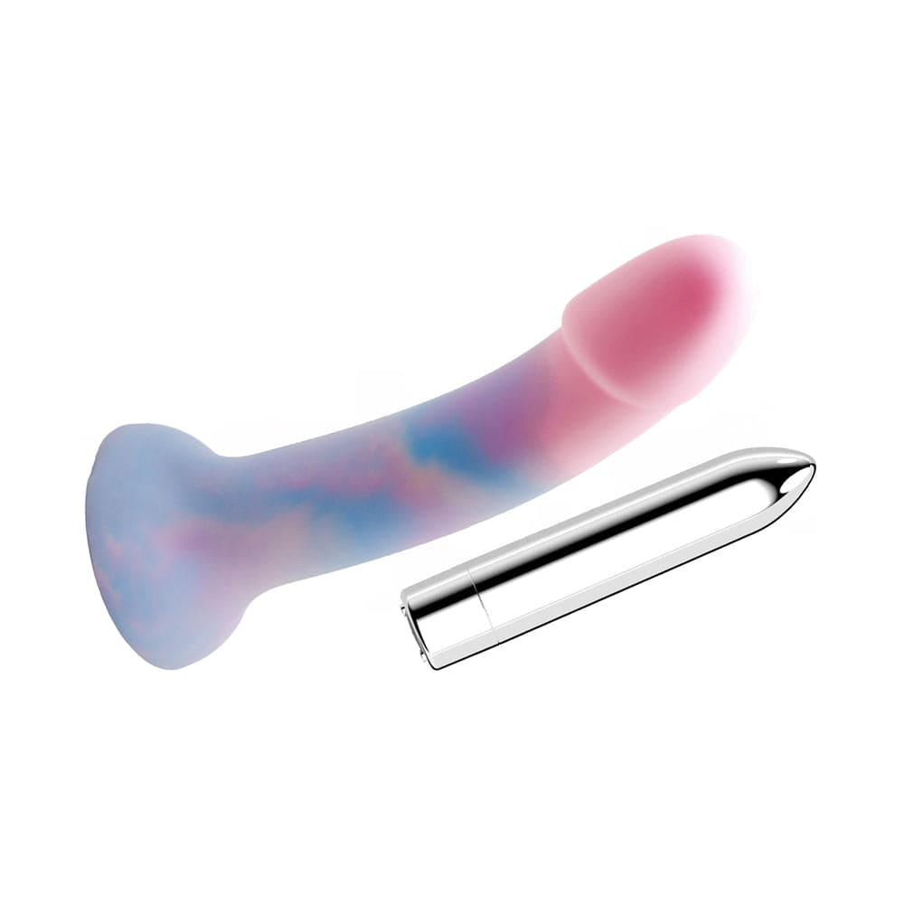 Hott Products Cotton Candy Pound Cake 7&quot; Silicone Dildo - Rolik®