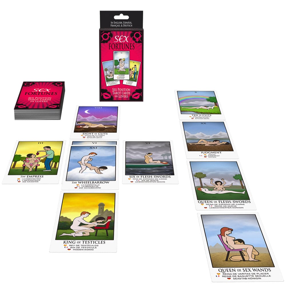 Kheper Games™ Sex Fortunes - Sex Position Tarot Cards For Lovers - Rolik®