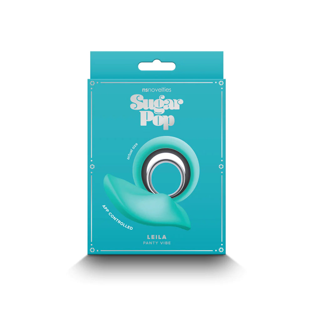 NS Novelties Sugar Pop App-Enable Remote Leila Panty Vibrator Teal - Rolik®