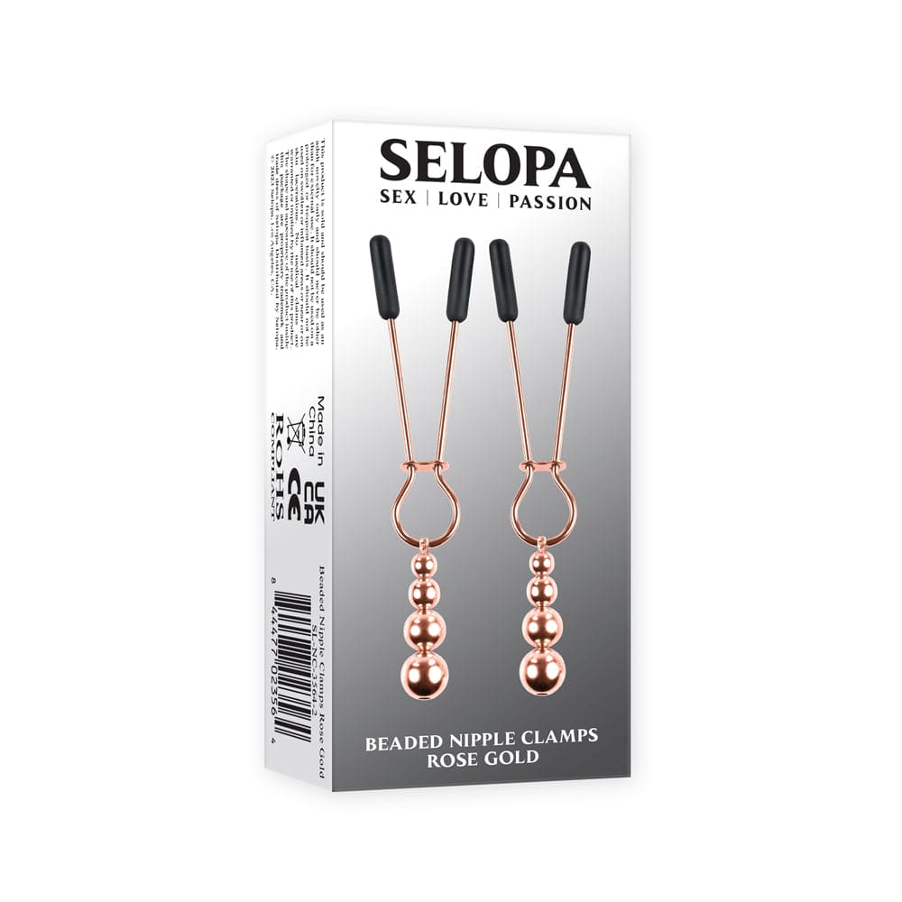Selopa Beaded Nipple Clamps Rose Gold - Rolik®