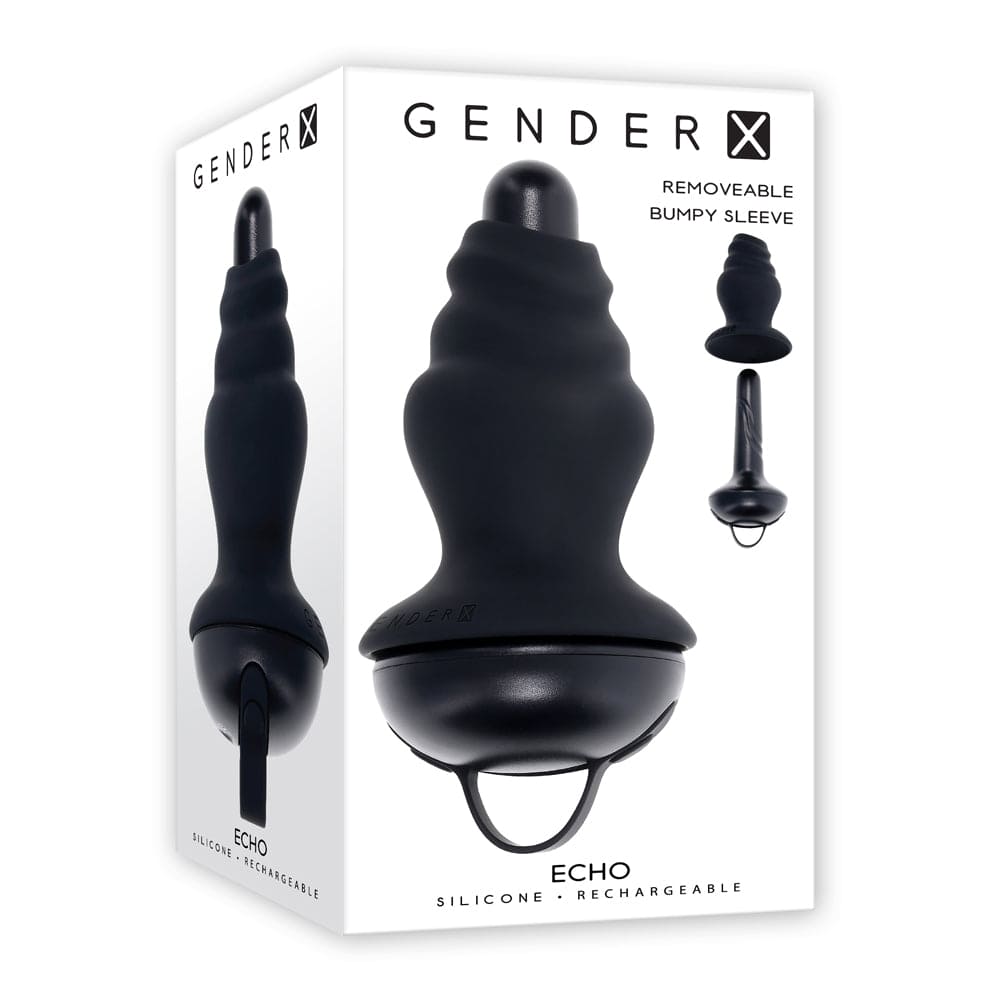 Gender X Echo Vibrator with Removable Silicone Sleeve - Rolik®