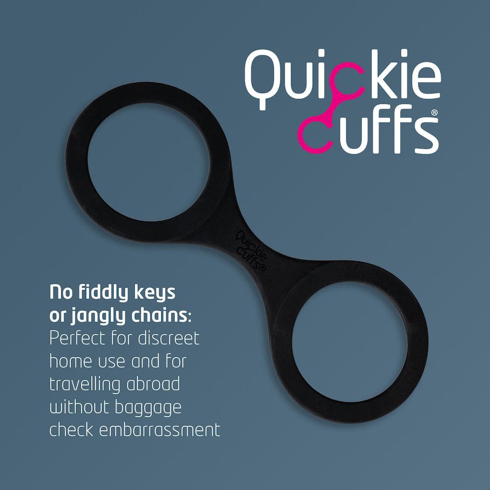Quickie Silicone Cuffs Medium Black - Rolik®