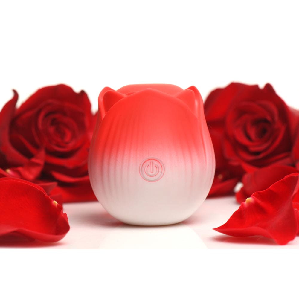 Bloomgasm™ Pulsing Petals Throbbing Rose Stimulator Red - Rolik®