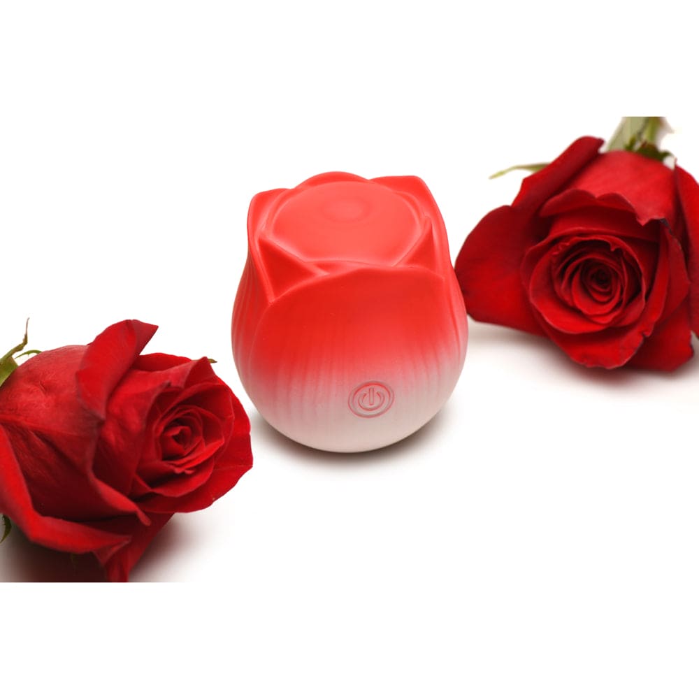 Bloomgasm™ Pulsing Petals Throbbing Rose Stimulator Red - Rolik®