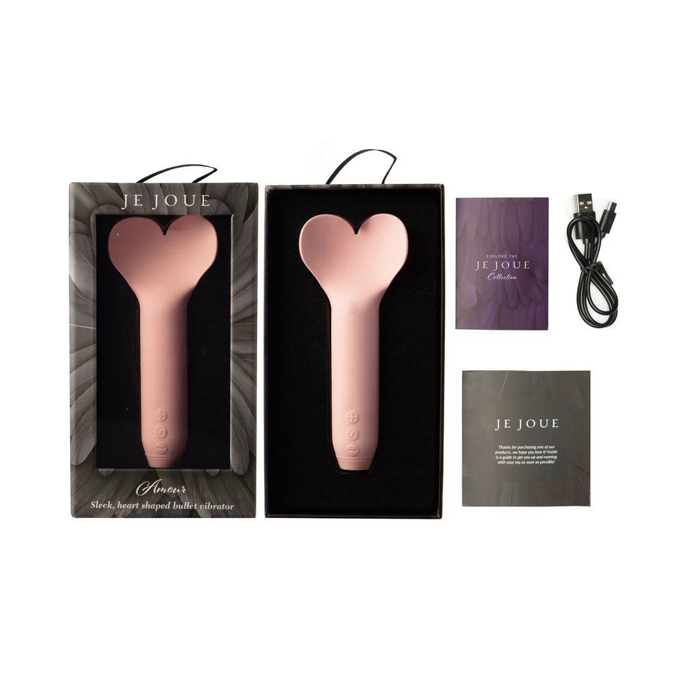 Je Joue Amour Heart-Shaped Bullet Vibrator Pink - Rolik®