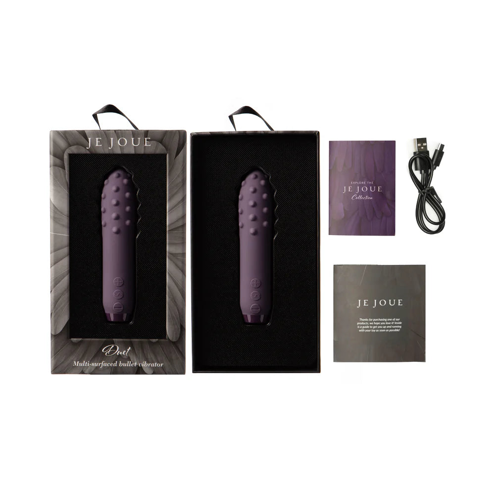 Je Joue Duet Multi-Surfaced Bullet Vibrator Purple - Rolik®