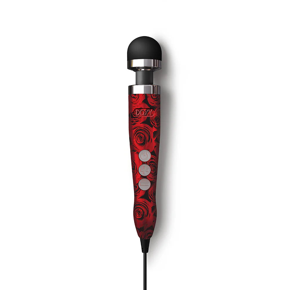 Doxy Die Cast 3 Corded Wand Massager Rose Print - Rolik®