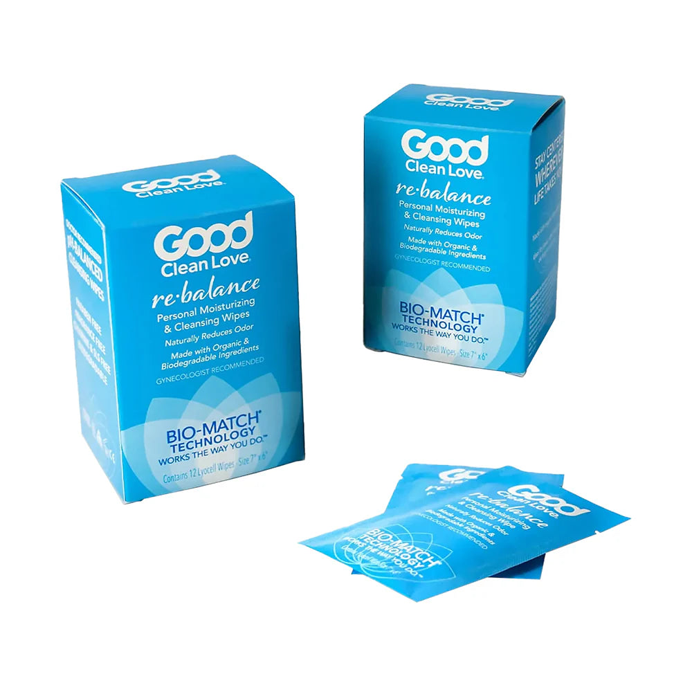 Good Clean Love™ Rebalance Cleansing Wipes 12-Pack - Rolik®