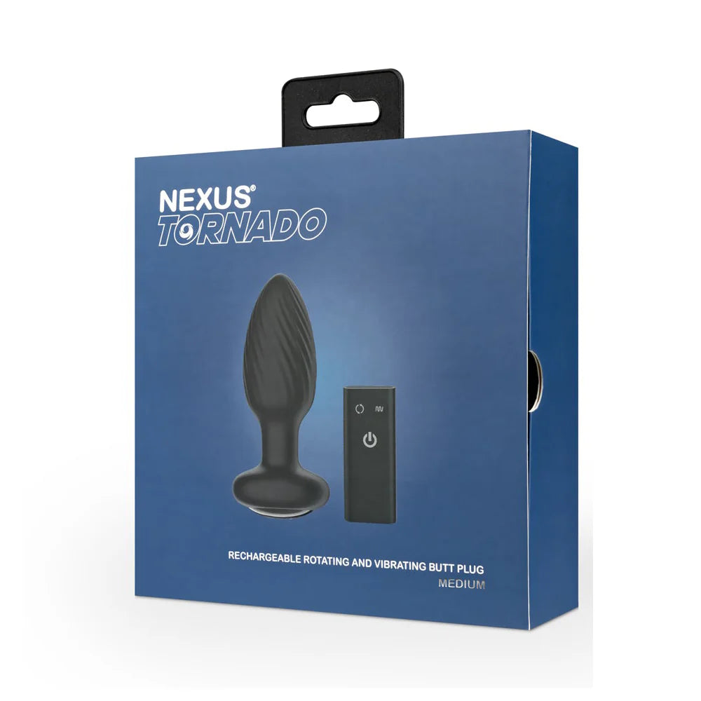 Nexus® Tornado Rotating & Vibrating Remote Butt Plug Medium - Rolik®