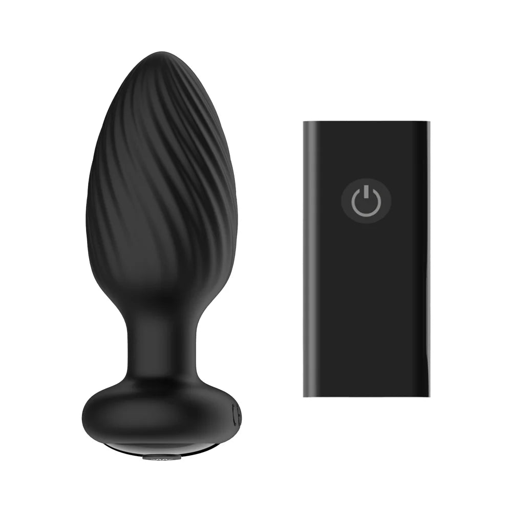 Nexus® Tornado Rotating & Vibrating Remote Butt Plug Medium - Rolik®