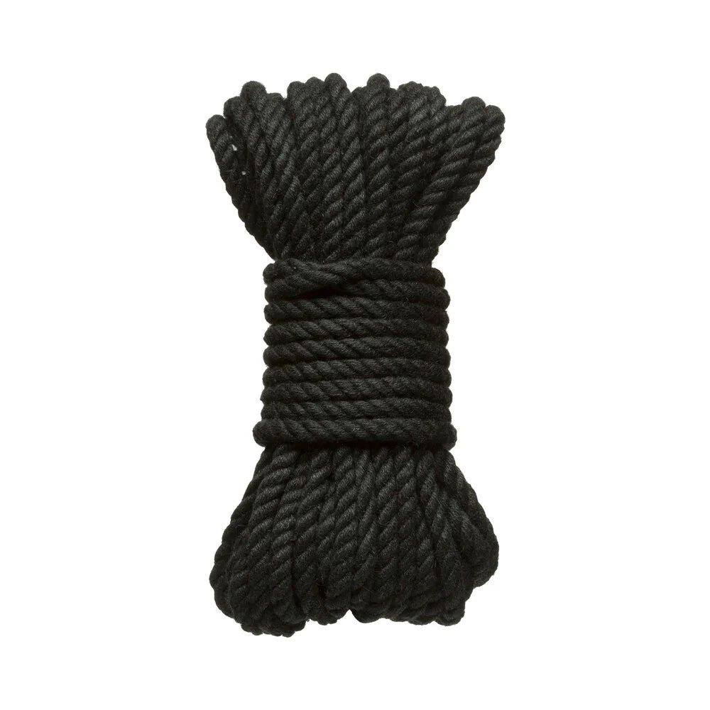 Doc Johnson® Merci Bind & Tie 6mm Hemp Bondage Rope 30 Feet Black - Rolik®
