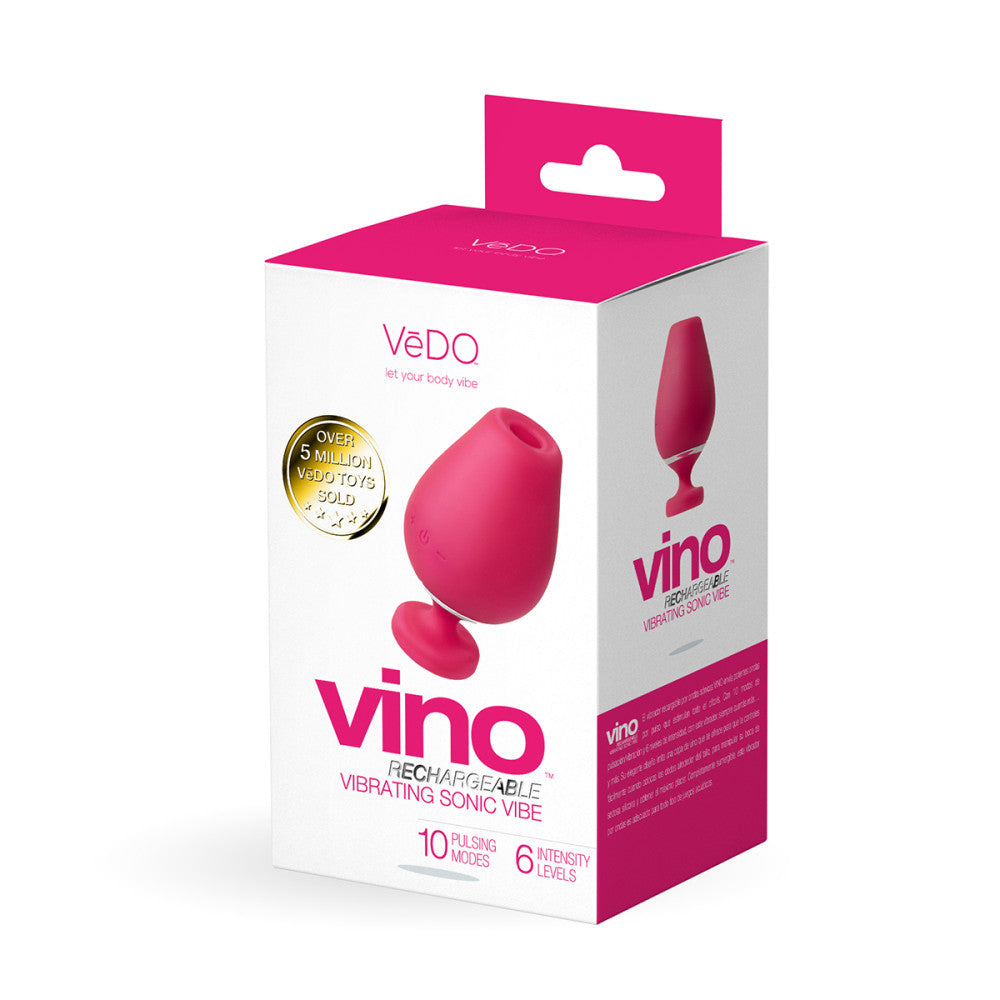 VeDO™ Vino Rechargeable Vibrating Sonic Vibrator Pink - Rolik®