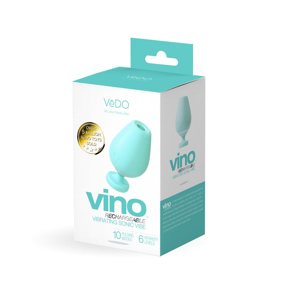 VeDO™ Vino Rechargeable Vibrating Sonic Vibrator Turquoise - Rolik®