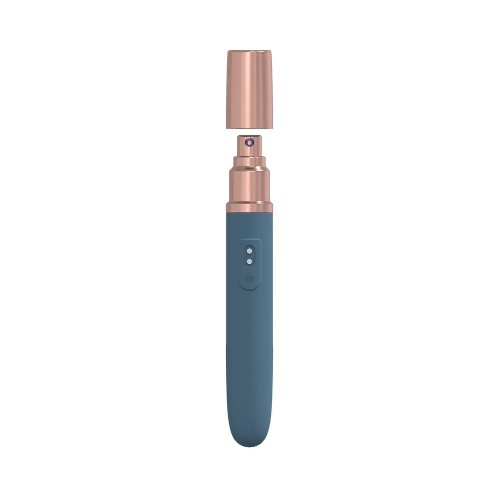 LoveLine® Traveler Vibrator with Built-In Lubricant Dispenser Blue - Rolik®