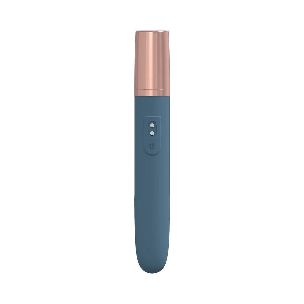 LoveLine® Traveler Vibrator with Built-In Lubricant Dispenser Blue - Rolik®