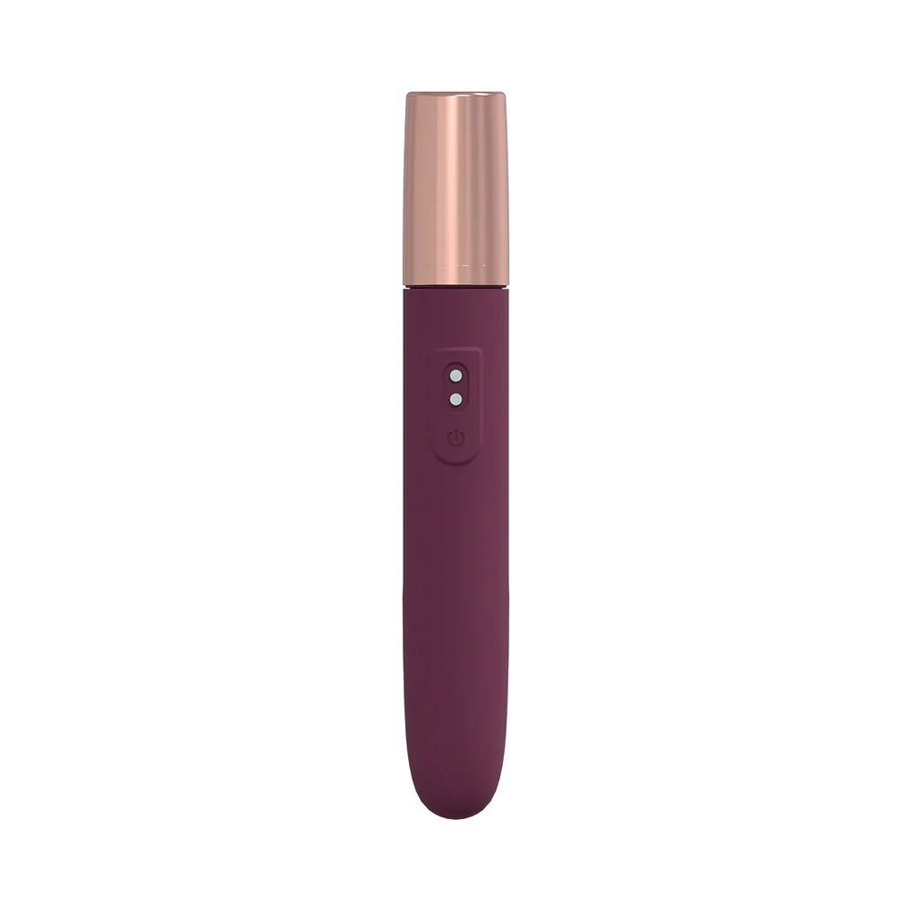 LoveLine® Traveler Vibrator with Built-In Lubricant Dispenser Burgundy - Rolik®