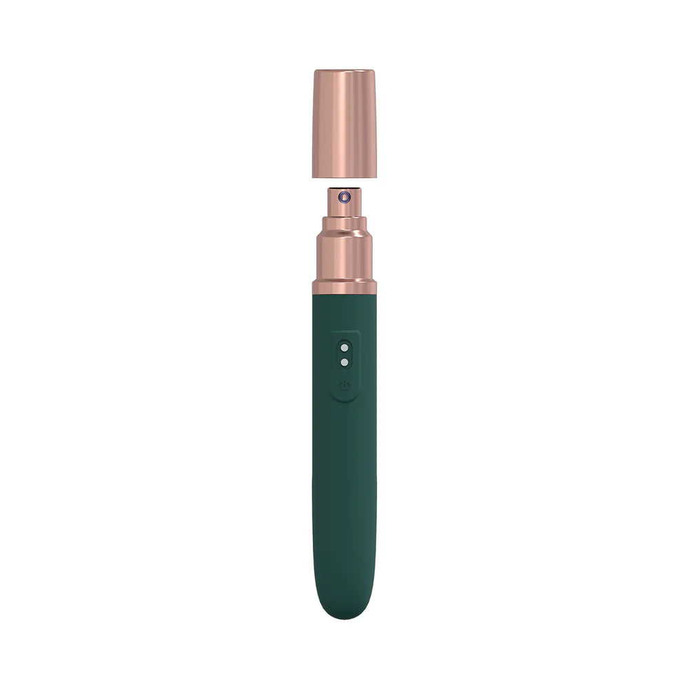 LoveLine® Traveler Vibrator with Built-In Lubricant Dispenser Green - Rolik®