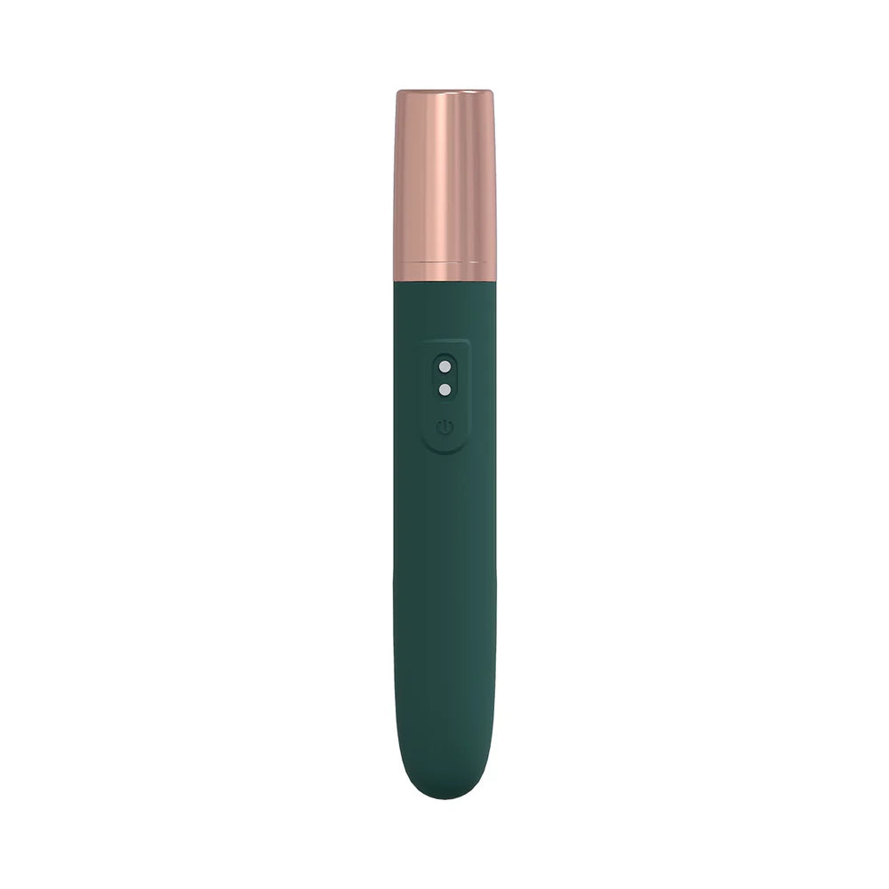 LoveLine® Traveler Vibrator with Built-In Lubricant Dispenser Green - Rolik®